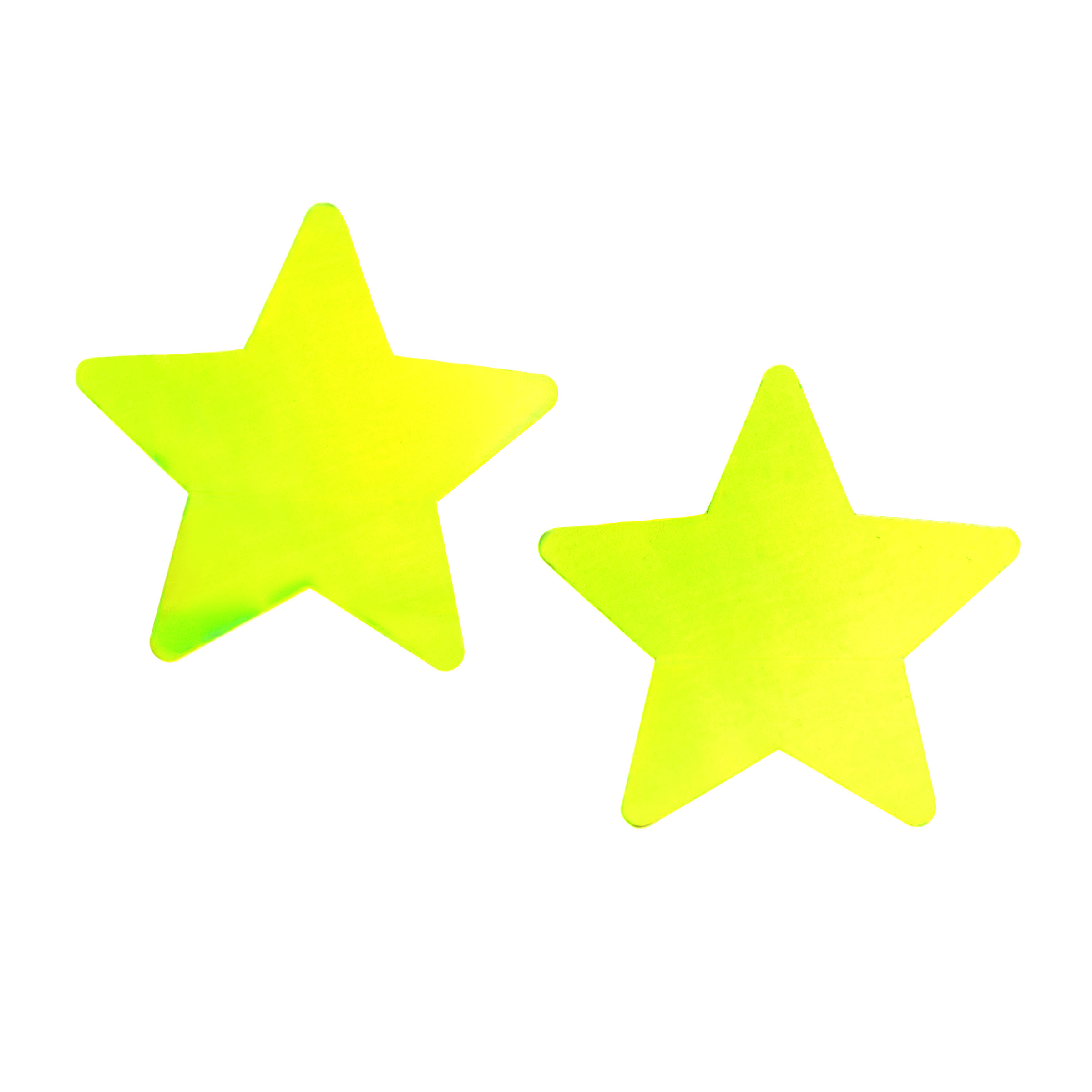 Holographic Star Pasties - 31544 Green - Click Image to Close