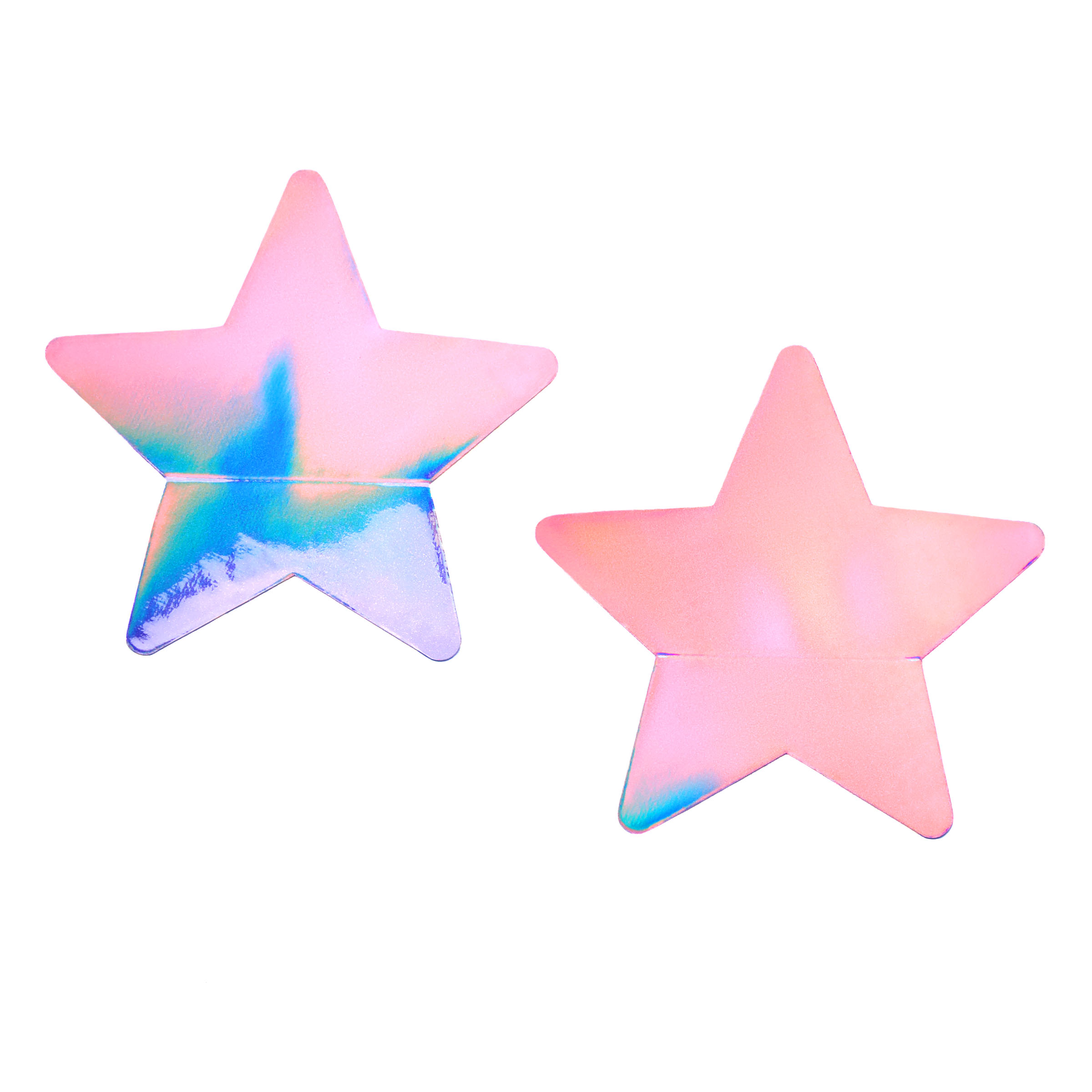 Holographic Star Pasties - 31546 Purple