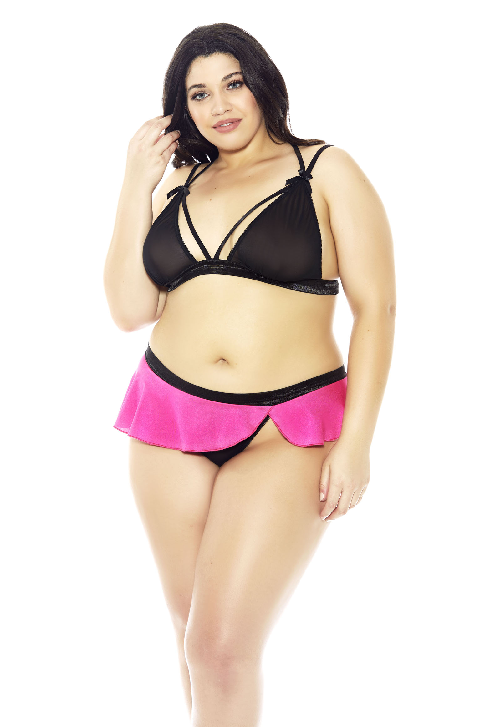 Bella Bra Set- 34047X Pink-Black