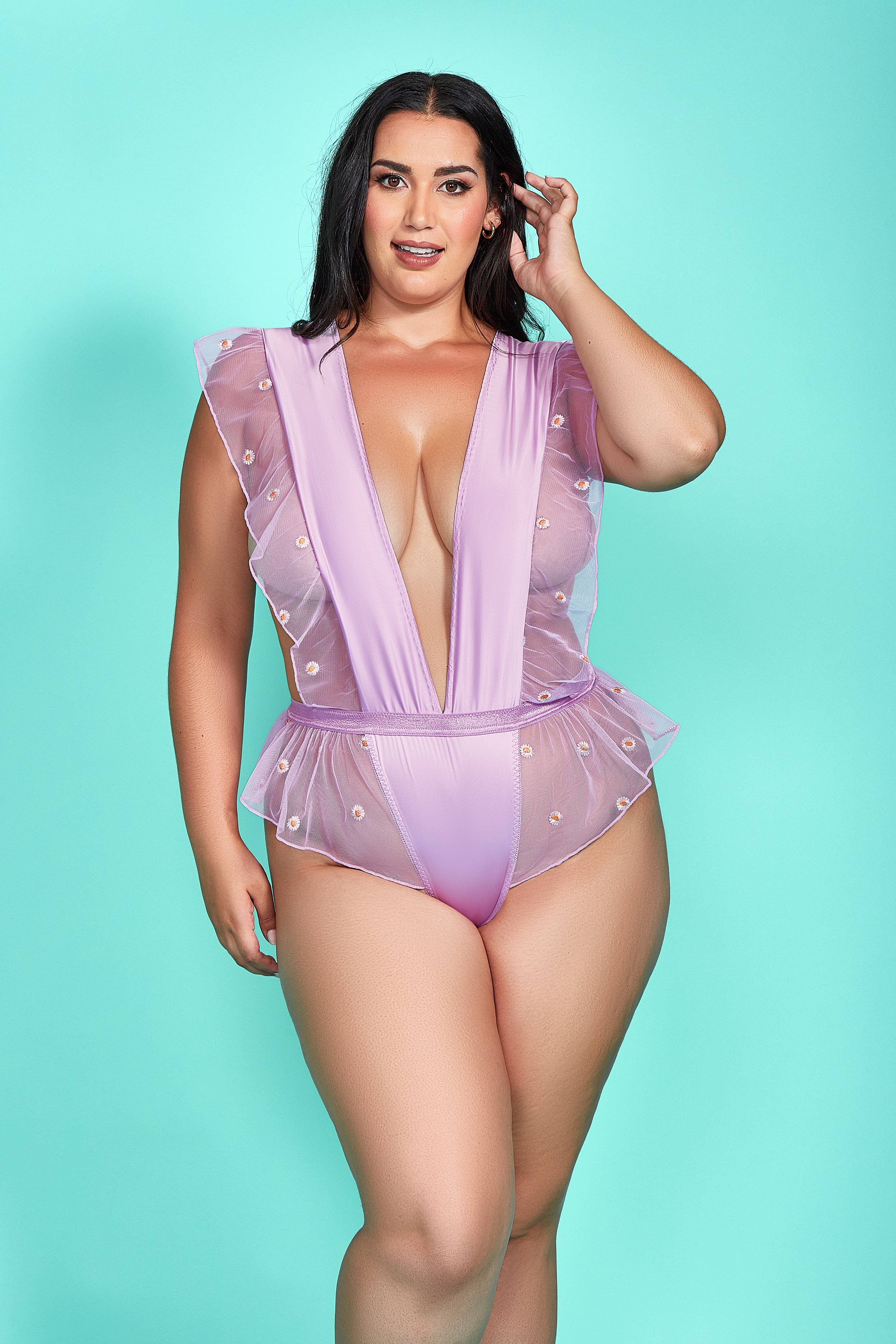 Miss Sunshine Teddy - 35207X Lilac - Click Image to Close