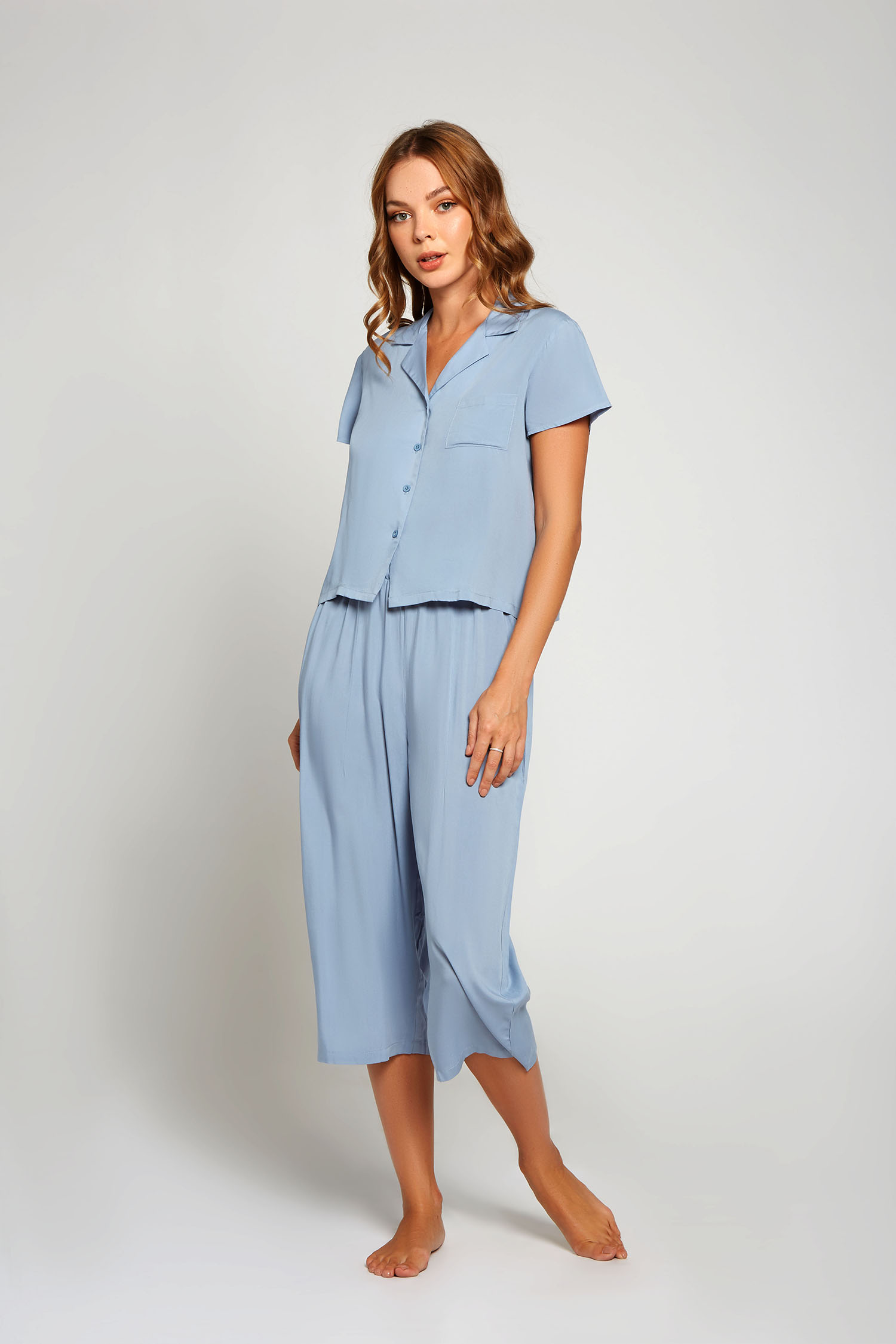 Renee Pajama Top - 78075 Blue
