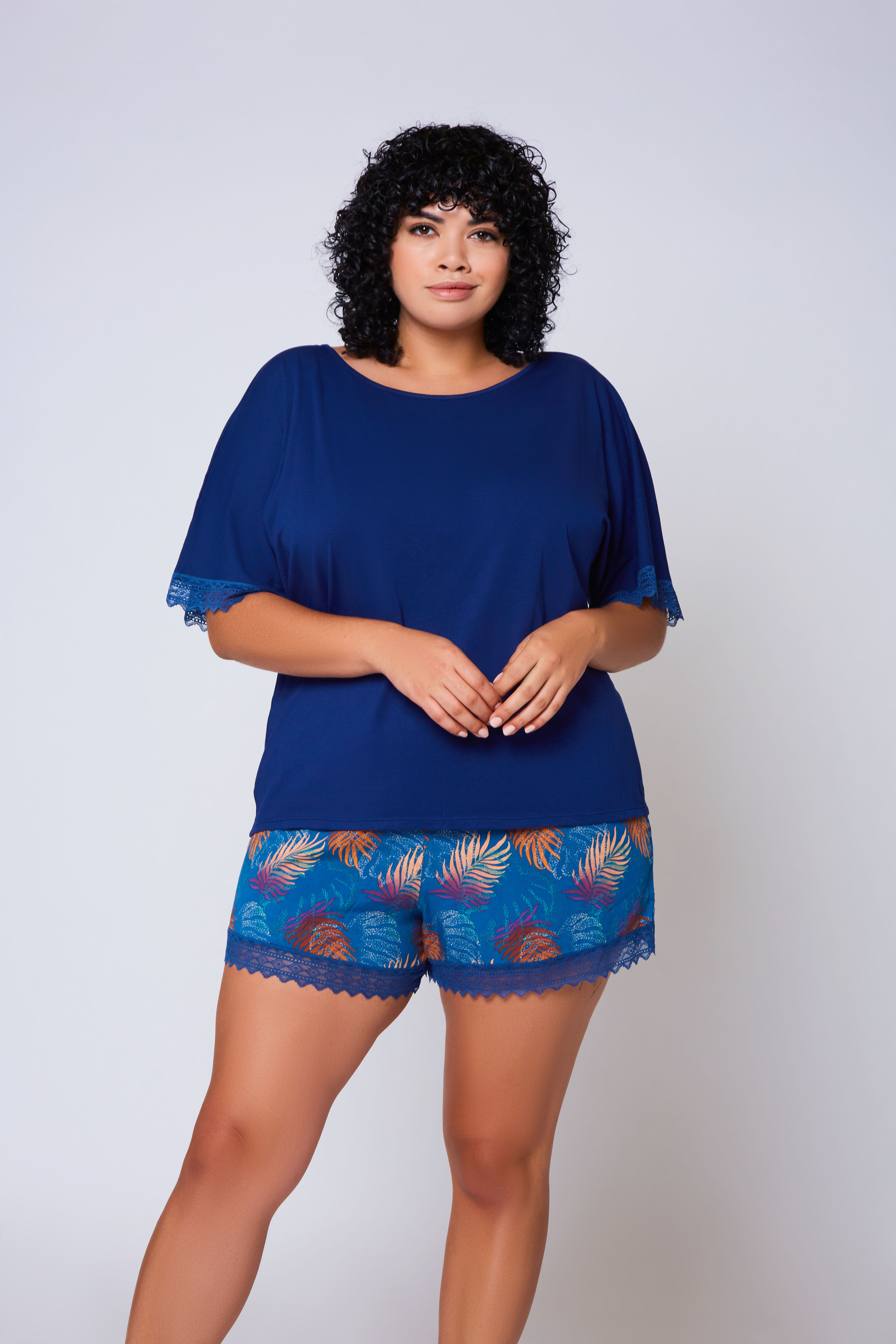 Nora PJ Set - 78100X Navy Blue - Click Image to Close