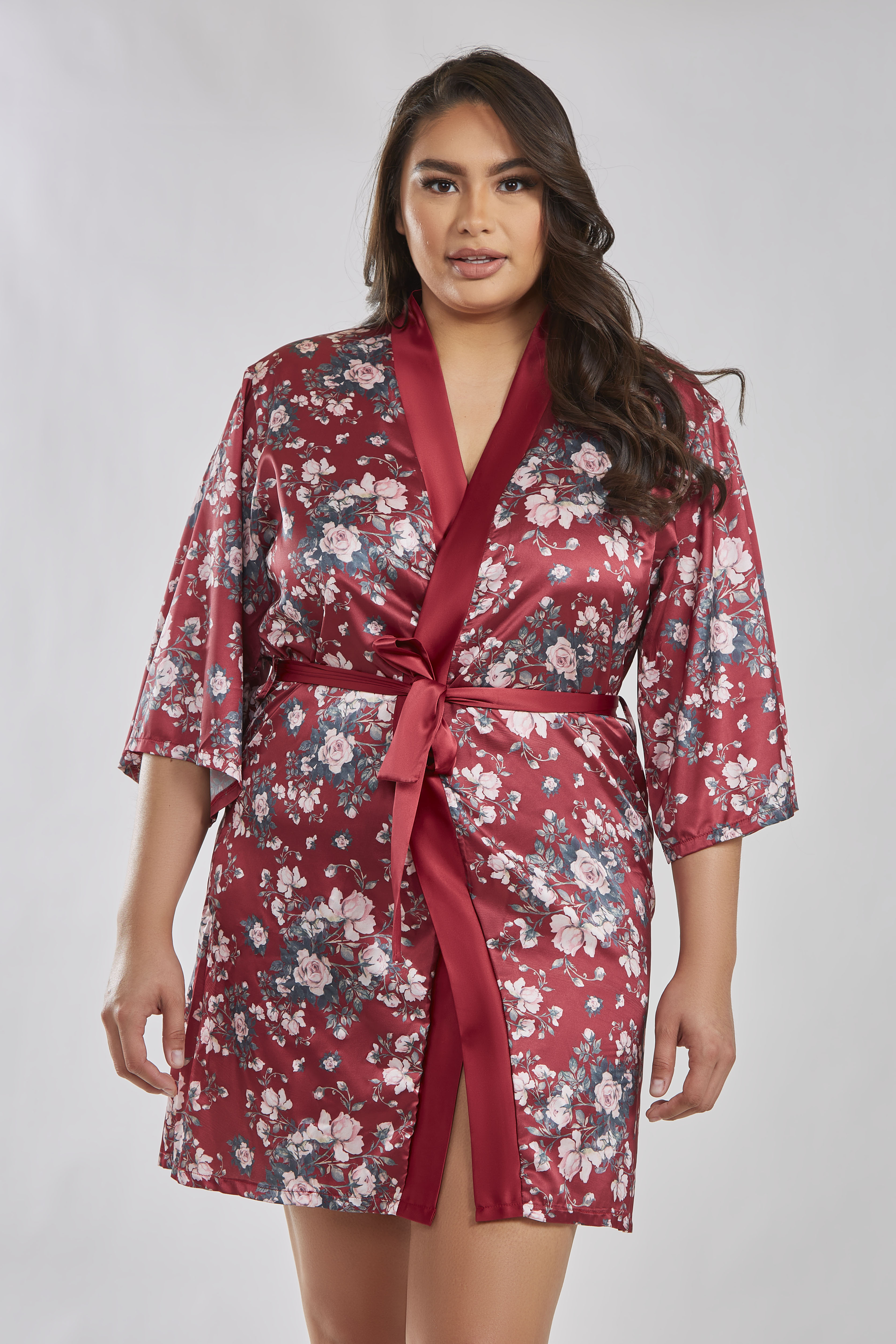 Brittany Robe - 78255X Burgundy - Click Image to Close