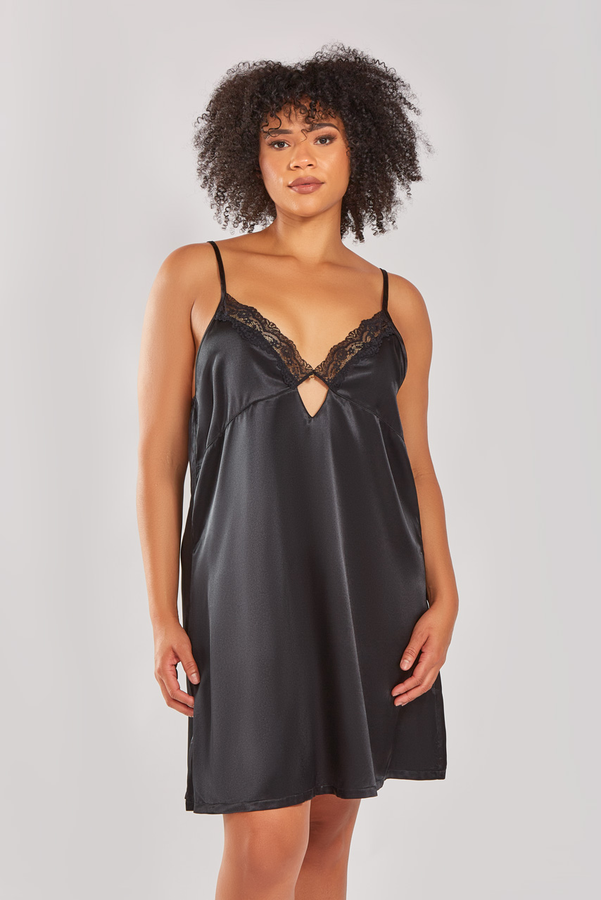 Leia Chemise - 78322X Black - Click Image to Close