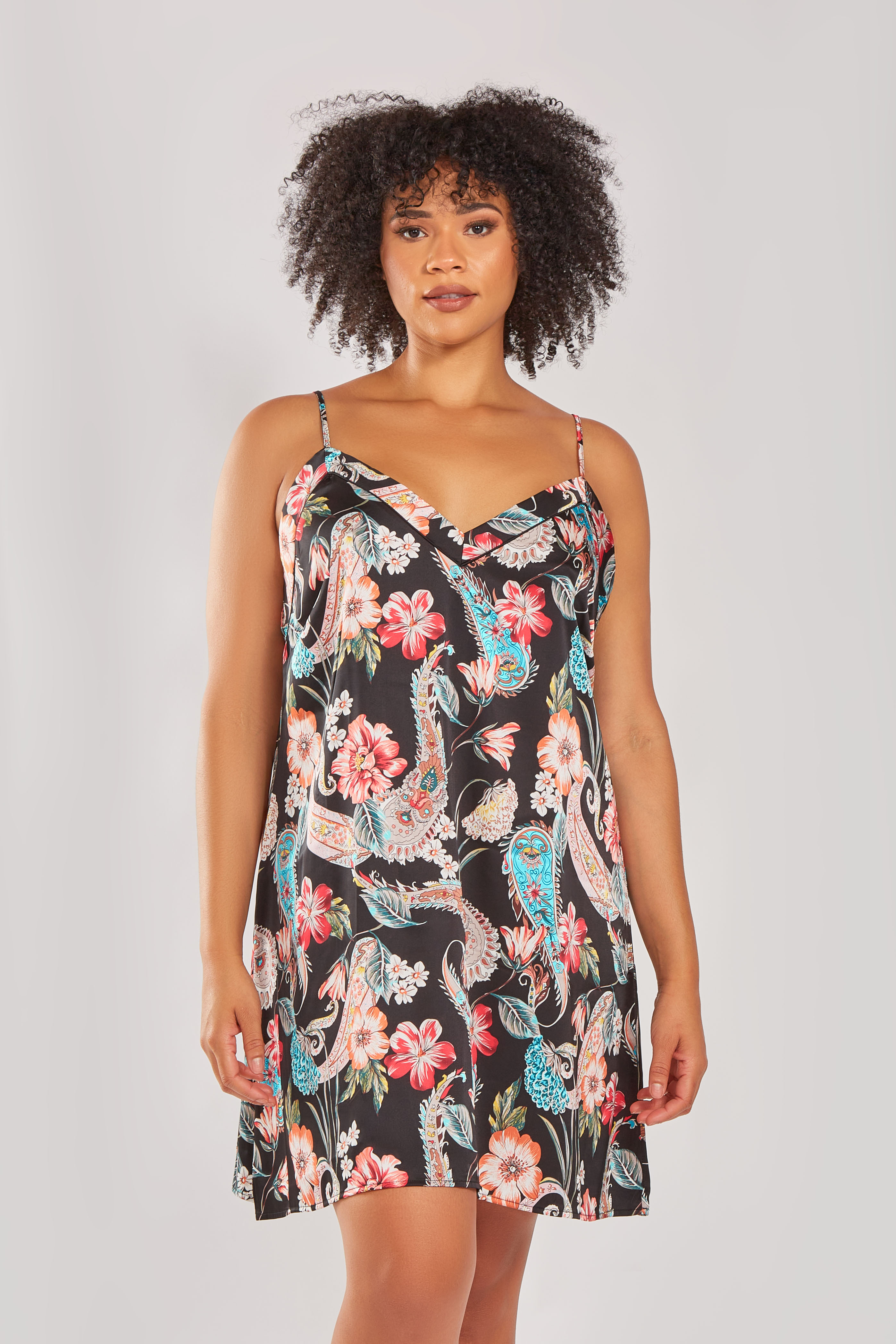 Taylor Chemise - 78325X Black-Multi - Click Image to Close