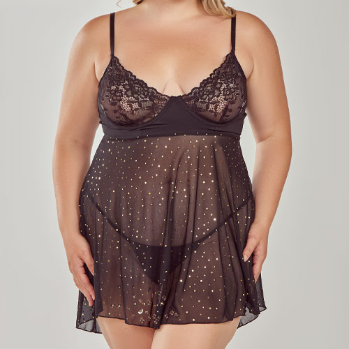 Astrid Babydoll - 80014X Black