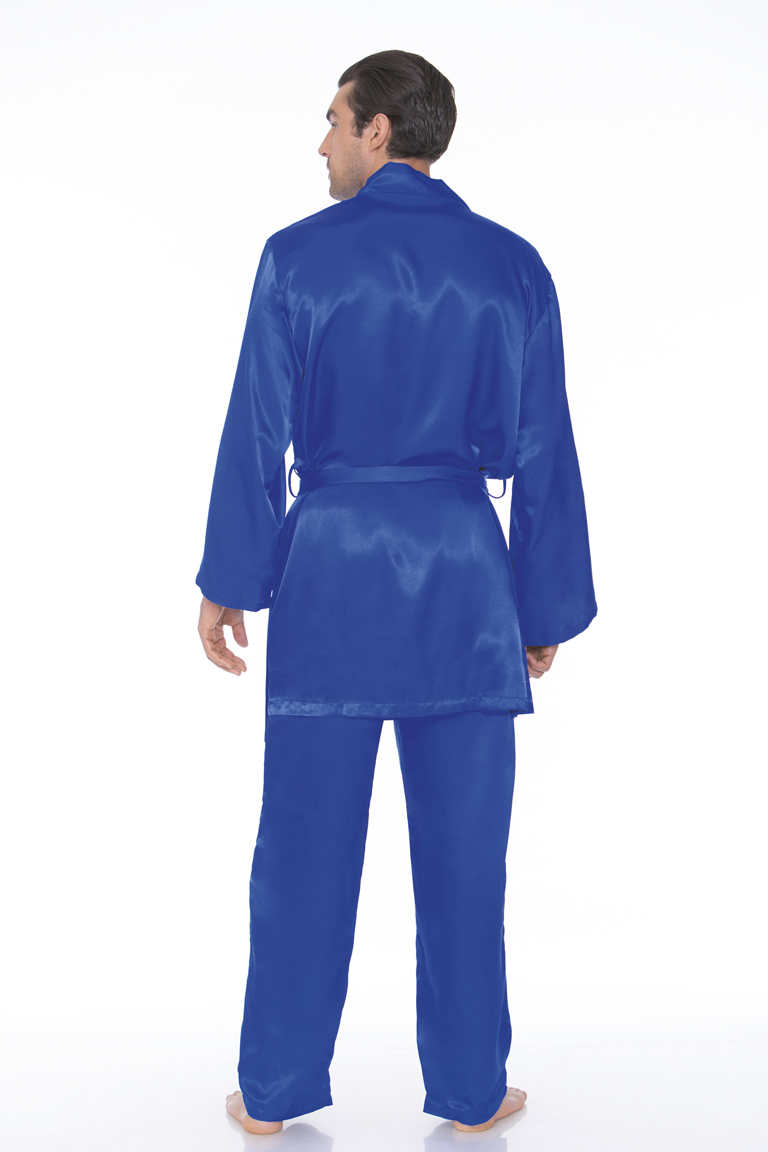 Men’s Satin Robe with Matching Sash - 8800